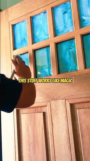 Using Liquid Mask on windows. #painting #diy #shorts