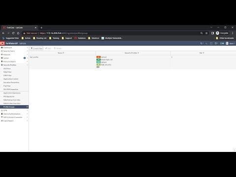 Fortgate Security Profile Groups
