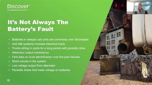 🙅‍♂️ It’s Not Always the Battery’s Fault! When a vehicle won’t start, the battery often takes the blame but in many cases, it’s an innocent victim. ⚙️ From anti-idle systems and parasitic loads to alternator inconsistencies and trucks sitting idle for long periods, there are plenty of factors that drain batteries prematurely. In this video, we break down why proper charging, system checks, and maintenance are key to solving the real problem, not just replacing the battery. Click here to access 