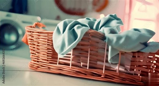 footage of clothes and laundry machines for a laundry business