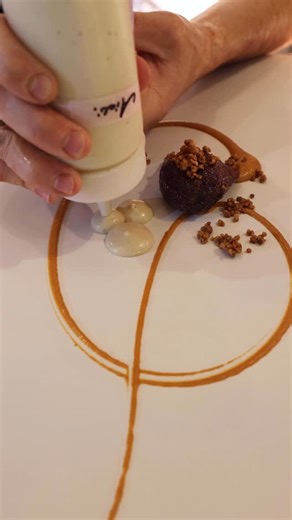 Kebab Queen on Instagram: "Our Sun-dried Aubergine Dolma Course! #finedining #kebabqueen #londonrestaurants #experience #londonrestaurant"