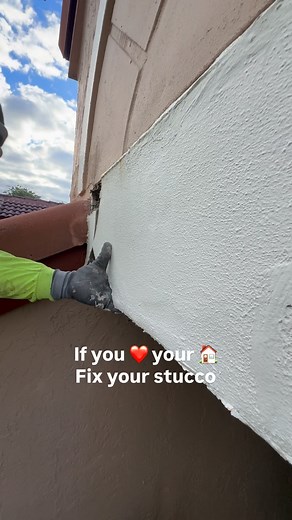 3 comments | If you ❤️ your  fix your stucco. . . . . #stuccokingsoffical #stucco #southfloridaconstruction #exteriorpainting #stuccorepair #exteriors #exteriorrenovation #fyp | Stucco Kings | Facebook