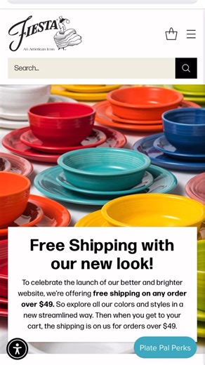 11K views · 170 reactions | We introduced our new website on Wednesday and we still can’t stop scrolling! Have you had a chance to poke around yet? We love our new shoppable tablescape section, and the updated history content! Don’t forget- free shipping on orders over $49 is happening this weekend at fiestafactorydirect.com ✨ | Fiesta Dinnerware | Facebook