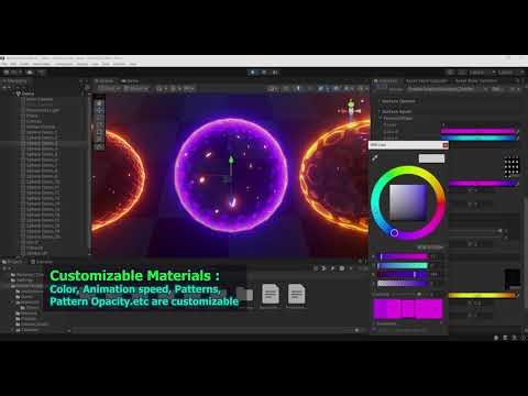 Customizable Shield and Forcefield Shader for Unity | Asset store | SR studios Kerala #vfx #unity3d