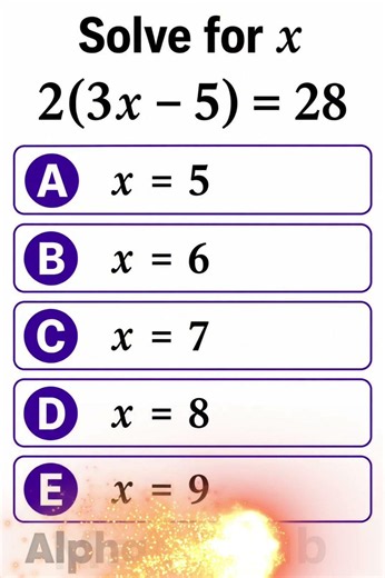 Solving Linear Equations: \\(2(3x - 5) = 28\\) Explained!
