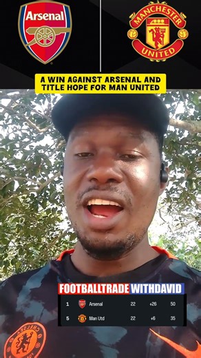 A win for Man united vs Arsenal this weekend could turn things around on the log table #epl
