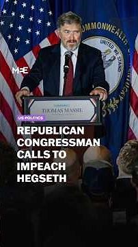 Republican congressman calls to impeach Pete Hegseth over Iran war