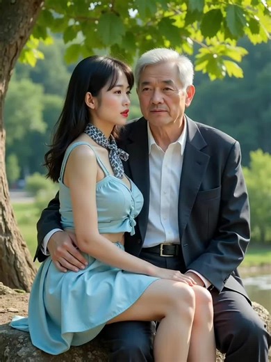 Heartwarming Connection Between Young Woman and Elderly Man