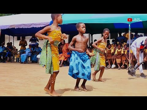 Authentic Traditional AGBADZA Dance from the Volta region . West Africa.