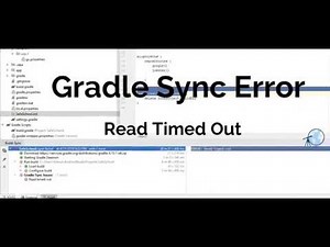 Android Studio : Solve Gradle Sync Error : Read timed out
