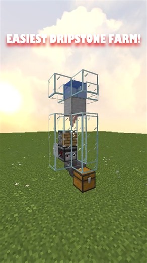 EASIEST Automatic Dripstone Farm in Minecraft! #minecraft #shorts