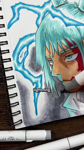 How to Color Lightning with Markers