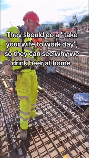 FIFO on Instagram: "Take your wife to you work site, so they can see why you drink beer 🍻 at home 😂 #humour #hardhat #memes #memeoftheday #justforfun #funnyreels #fifo #fifolife #fifoaustralia #fifojobs #mining #construction #TradieLife"