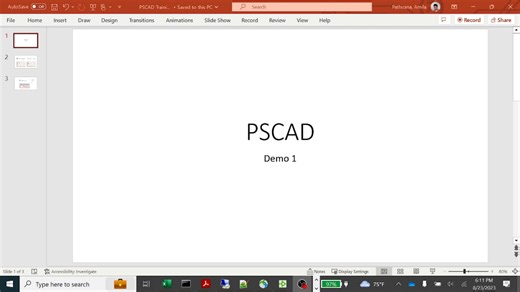PSCAD Demo - 1