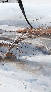 Uno de los ejercicios de paisajes nevados en el Curso de Acuarela 💛 _______________________________ #robertobarba #acuarela #watercolorpainting #archesaquarelle #cursodeacuarela | Roberto Barba
