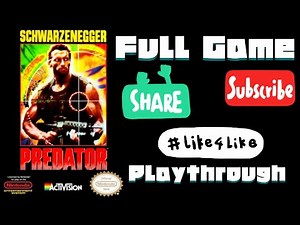 Predator {NES} Full Game Playthrough