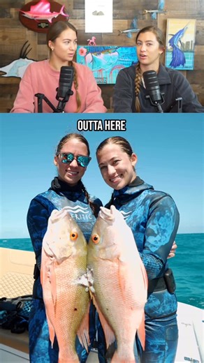 Emily & Amanda Gale on Instagram: "Mutton Snappers are SPOOKY! 👻 Making them that much more of a challenge but also rewarding to spear 🐟 Comment MUTTON and we’ll DM you the link to the full video 👀 Head to YouTube, Spotify or Apple to watch/listen to more Gale Force Twins content 😊 #GaleForceTwins #spearfishing #FloridaKeys"