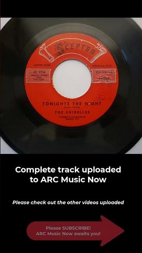 Song of the Day: TONIGHT'S THE NIGHT The Shirelles 1960