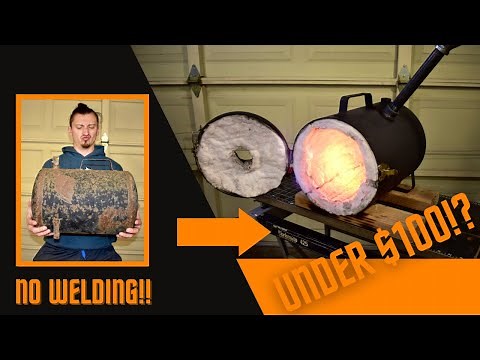 Making A Cheap Propane Forge DIY - No Welding!!!
