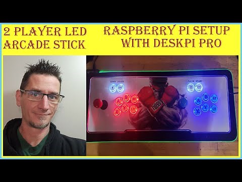 2 Player DeskPi Pro Arcade stick build, DIY Arcade Stick
