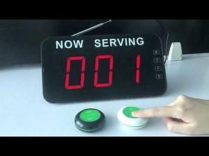2 Key Next Button Wireless Queueing Management System Queue Call System For Fast Food Restaurant Ser