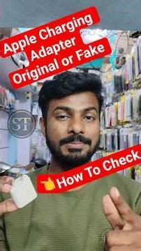 How to Check Apple Adapter Orignal Or Fake Tamil