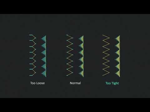 NECCHI C32E Tutorial - Adjusting the upper thread tension / Creator Series