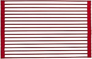True & Tidy, Multi-Purpose Over The Sink Roll-Up Drying Rack, DR-881, Red