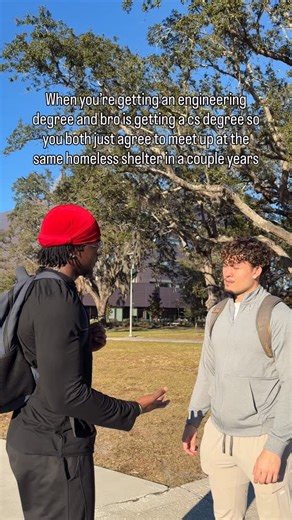 Leighton | Job market might be cooked when we graduate #relatable #college #engineering #compsci #fyp | Instagram