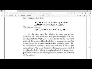 Lab Report: Standardization of Hydrochloric Acid with Standard Sodium Carbonate Solution