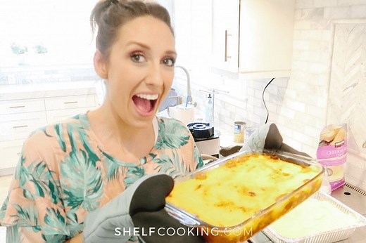 Easy Tamale Casserole Recipe   Ways to Use Leftovers! - Shelf Cooking