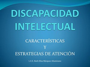 DISCAPACIDAD INTELECTUAL - SlideServe