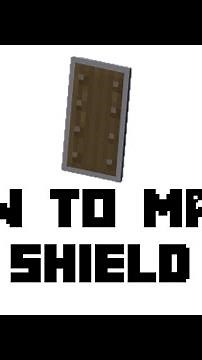 Minecraft: How to Make Shield #shorts #minecraft #minecraftshorts