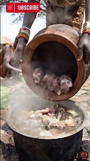 African Tradition: Samburu Zebra Meat Processing #Shorts #TribalFlux