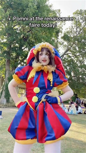 I’m at Fantasy Forest! 💗 #pomni #tadc #renaissancefair #cosplay #memes #comiccon #cosplayer #jester