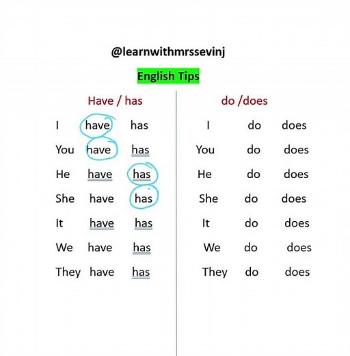 Do or Does? Have or Has? 🤔 Easy English Grammar Trick!