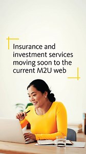 Kindly be informed that starting 10 December 2022, all insurance and investment services will be permanently moved from the Classic site to the current Maybank2u web. Not to worry, you can still access your M2U account with your existing username and password. Your saved favourites will also remain the same. For more info and step-by-step video guides, visit https://maybank.my/m2uinfo | Maybank