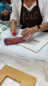 10K views · 99 reactions | Let's use our Crocodile Fauxy Roller  Such a fun and easy toll to add parttern and texture to any project! #transferfoil #diycrafts #craftingfun #patterndesign #textureart | Artistic Painting Studio | Facebook