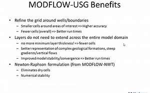 27 MODFLOW-USG Webinar Part II - Visual MODFLOW Flex & MODFLOW-USG