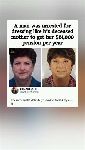 The $61,000 Disguise: How a Man Dressed as His Dead Mother for Years.#shorts