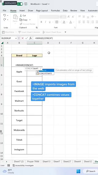 How to import logos into Excel. 🤯