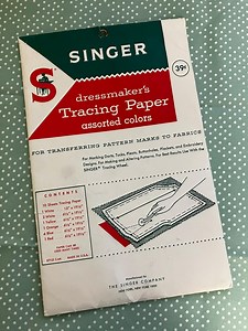 Vintage Singer Dressmaker's Tracing Paper-pattern Tracing, Transfer Onto Fabric. Singer Featherweight 1950's Reproduction Sewing - Etsy