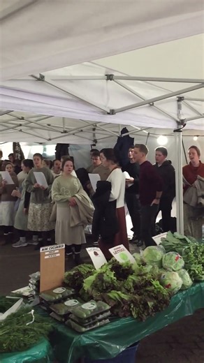 The Amish Community Singing Christmas Songs in NYC