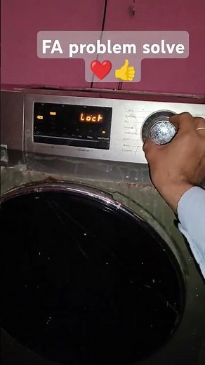 FA error in Haier washing machine #haier #error #faerror #haierwashingmachine #mignato