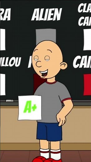 Classic Caillou gets an A+ on his math test 😃 #caillou #goanimate