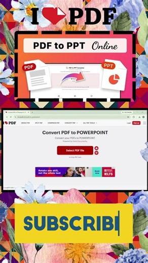 How to Convert PDF to PowerPoint for FREE! iLovePDF #Shorts