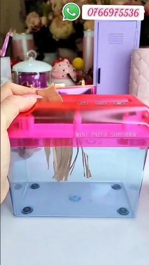 Mini paper shredder