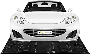 AUXMART Containment Mat Garage Floor Mat Non-Slip Garage Mat Heavy Duty Waterproof Floor Parking Mats for Snow Ice Water and Mud (9' x 22')
