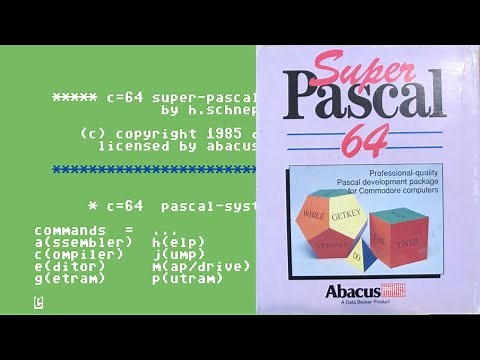 Super Pascal Compiler and Software Development System for the C64 published by Abacus.