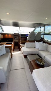 MarineSource | Enjoy this walkthrough onboard this 2018 Princess 43 Fly. The boat is beautifully styled throughout and sliding glass doors lead from a... | Instagram